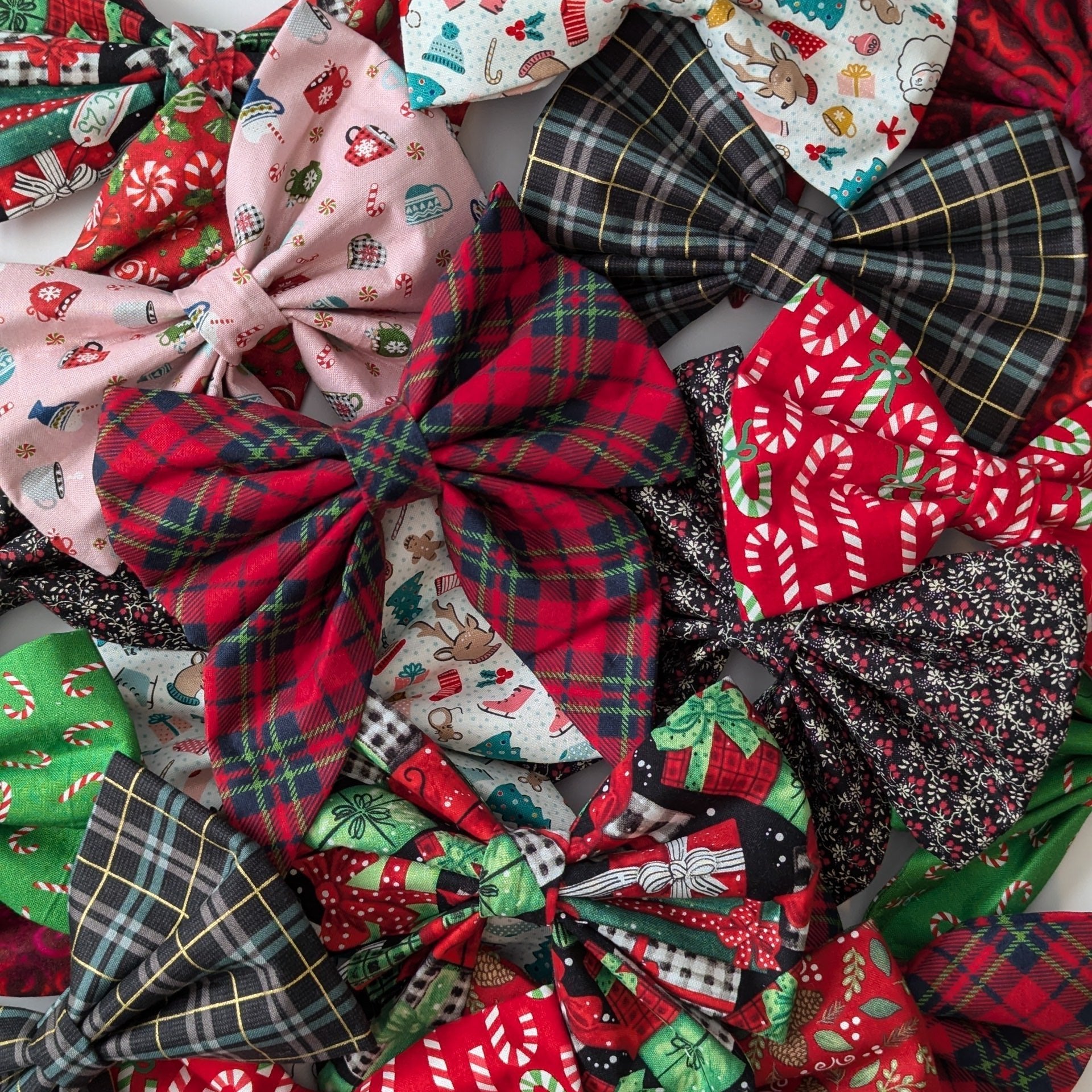 Shop Magnolia Pets Collection of Christmas and Holiday Dog Bow Ties, Collars and Leashes for the Festive Season. 