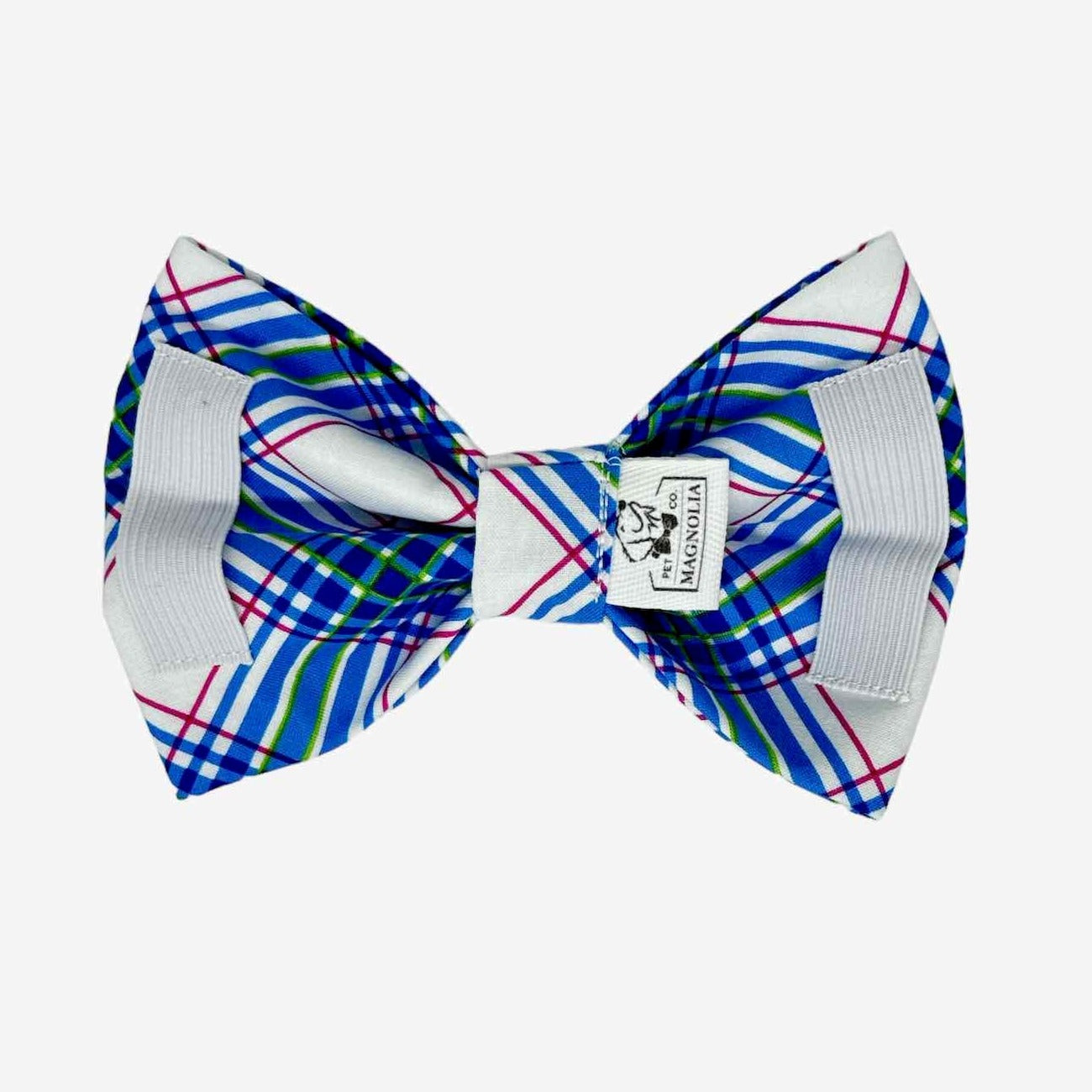 12 pieces of blue white bull plaid handmade bow knot hotsell